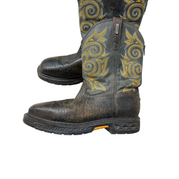 Georgia Boot Men's Carbo-Tec LT Waterproof Pull On Work Boot Steel Toe US10 Wide - Picture 8 of 12